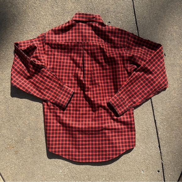Brooks Brothers Boys Red and Black Button Down Shirt Size YM - Picture 6 of 6